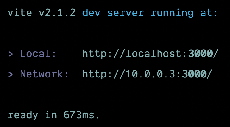 Vue running on the command line